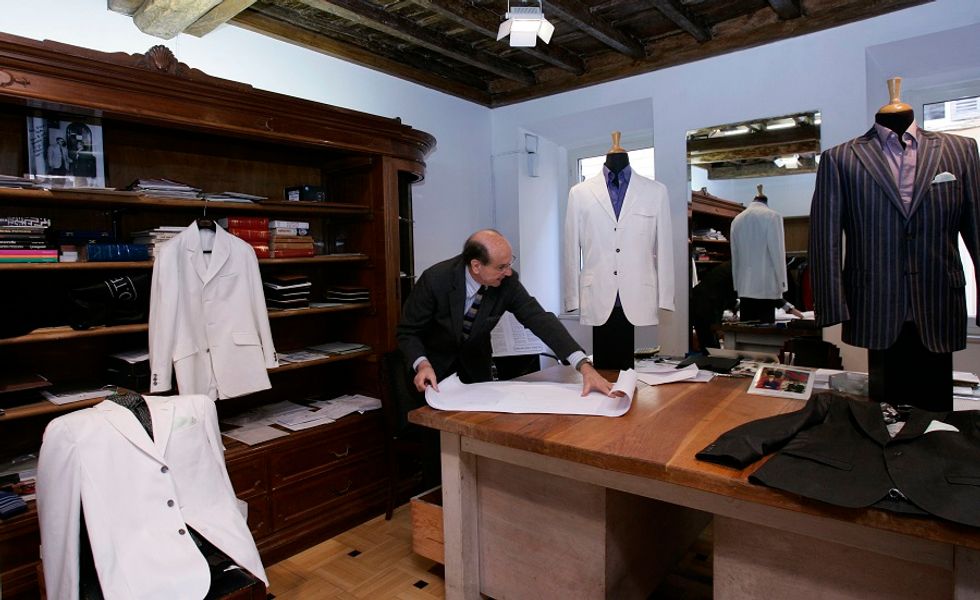 Italian tailor Luca Rubinacci explaining the secrets of fashion and ...