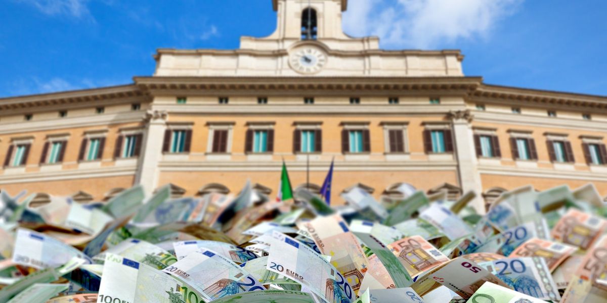 ​Banconote euro, camera deputati, Roma