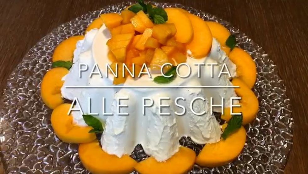 Cuciniamo insieme: pannacotta alle pesche