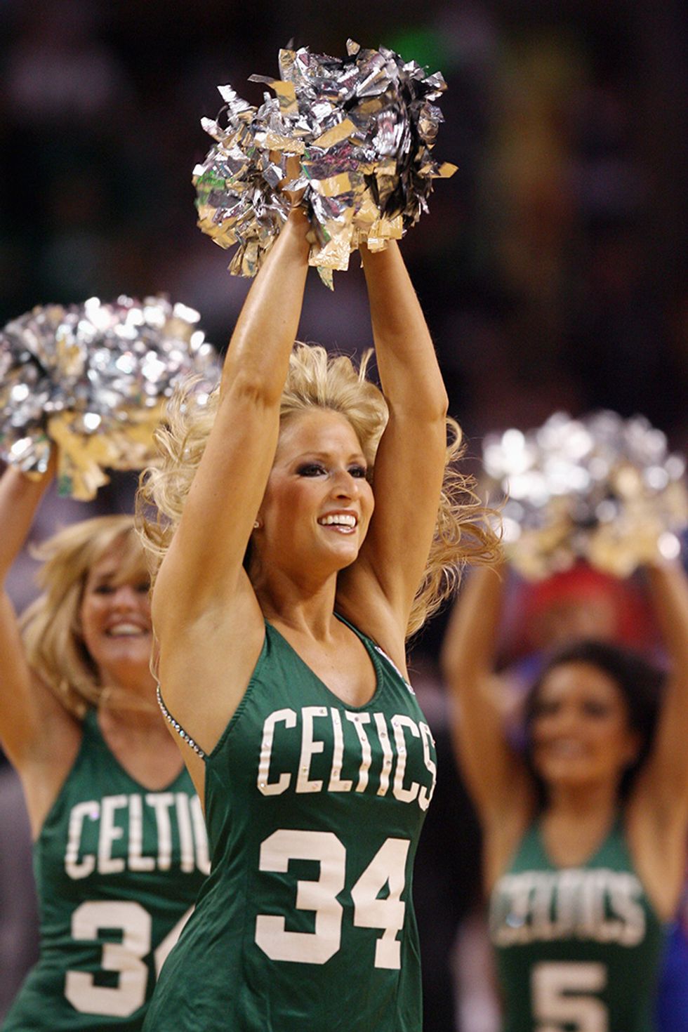 Cheerleader Boston Celtics Panorama