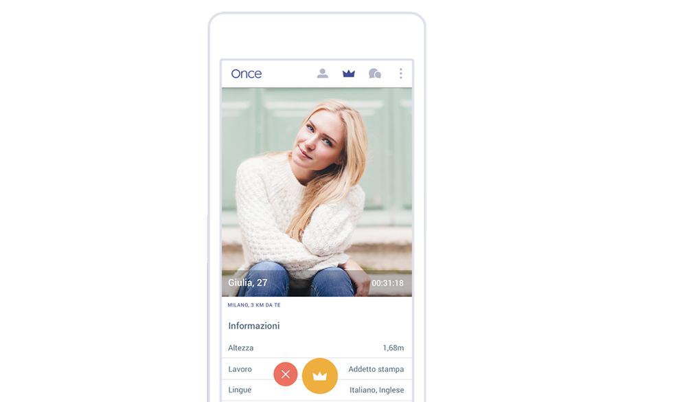 Once, l’alternativa a Tinder per chi vuole la storia seria