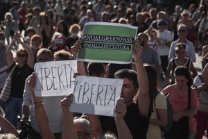 manifestazione contro il Green pass