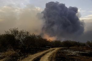 Incendio europa italia inquinamento