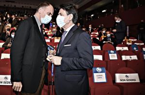 ​Enrico Letta con Giuseppe Conte