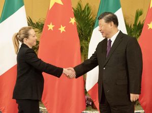 ​Giorgia Meloni e Xi Jinping