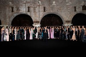 ​Giorgio Armani e le sue modelle a Venezia