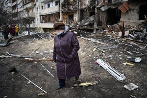 ​Guerra e distrtuzione a Kiev in Ucraina