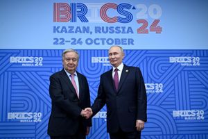 Antonio Guterres e Vladimir Putin