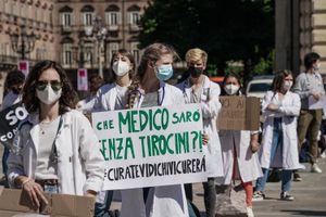 protesta studenti Medicina