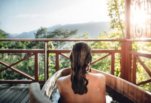 La spa dell'hotel Castel Fragsburg a Merano