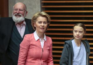 Greta Thunberg, Ursula von der Leyen, Frans Timmermans