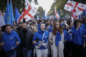 manifestazione in Georgia