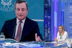 ​Mario Draghi e Giorgia Meloni