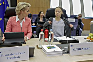 ​Ursula von der Leyen e Greta Thunberg