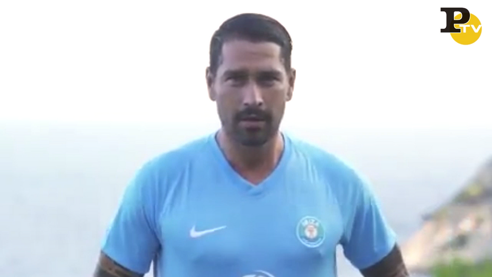 Borriello un calciatore dell UD Ibiza. Lo spot ufficiale video