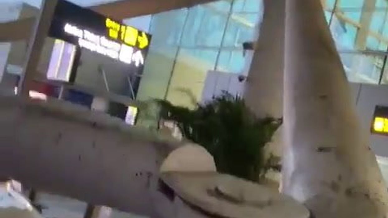 Maltempo: crolla parte del tetto all'aeroporto di Nuova Delhi in India | video