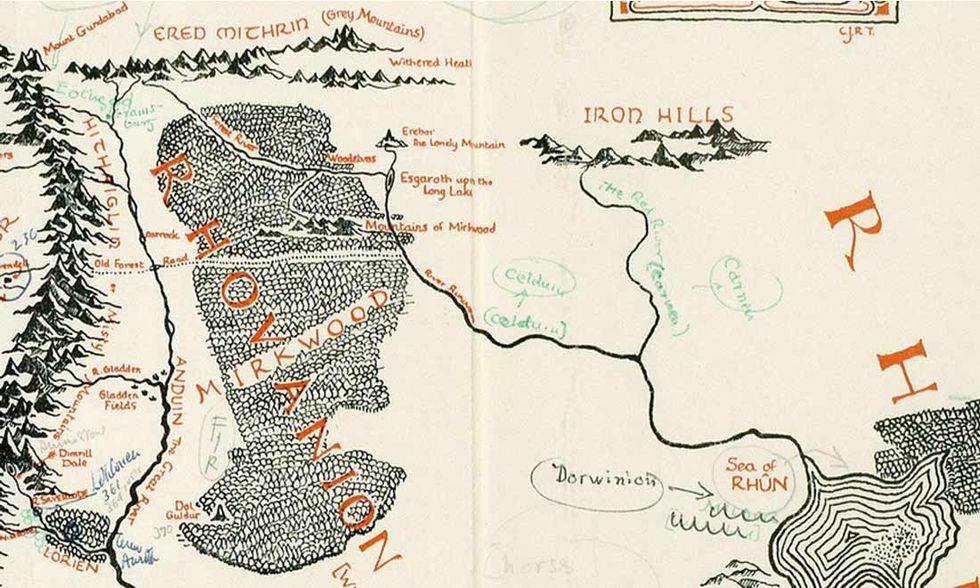 Tolkien, ritrovata la mappa originale della Terra di Mezzo - Panorama